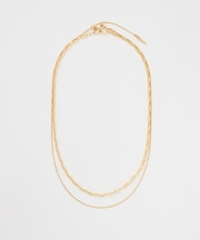 【GOLDY】スネークダブルチェーンSETネックレス