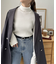 ぷっくりバックル細レザーベルト