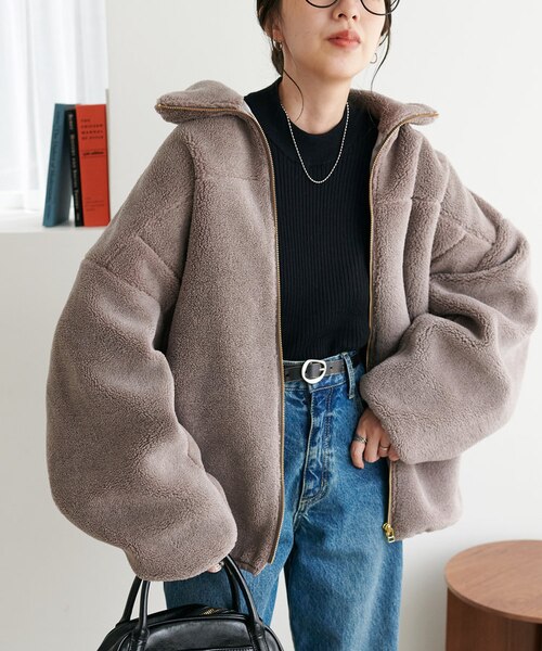 ベストセラー】キレイメボアスタンドブルゾン｜ディスコートの通販