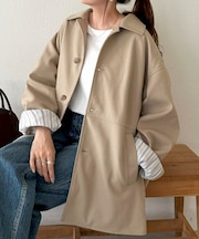 【ユニセックス】フェイクスエードショートコート