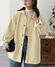 【新色追加!/ユニセックス】フェイクスエードショートコート