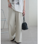 裏毛センタープレスワイドパンツ