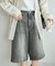 ビンテージ加工デニムハーフパンツ