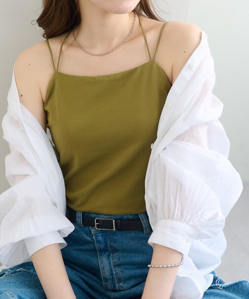 【3サイズ展開】吸水速乾カップ付キャミソール