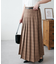 プリーツロングスカート