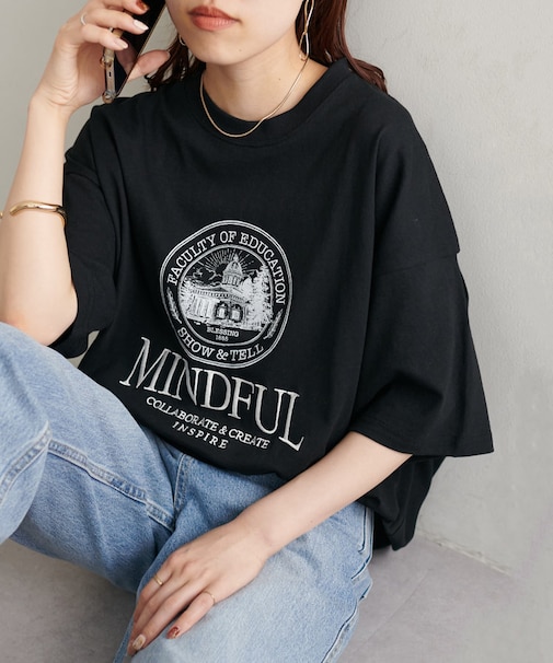 【WEB限定】MINDFUL刺繍ロゴTシャツ《ユニセックス》