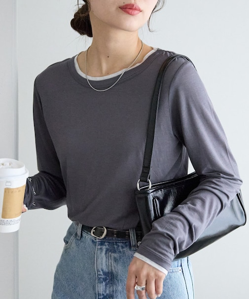 レイヤードロングスリーブ《WEB限定カラーあり》