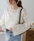 生地レースクロップドブラウス