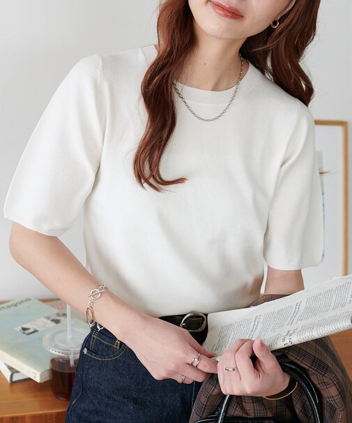 サラモチ半袖プルオーバー《WEB限定カラーあり》