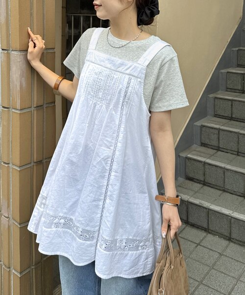 umm.】レース使いノースリチュニック｜ディスコートの通販｜&mall