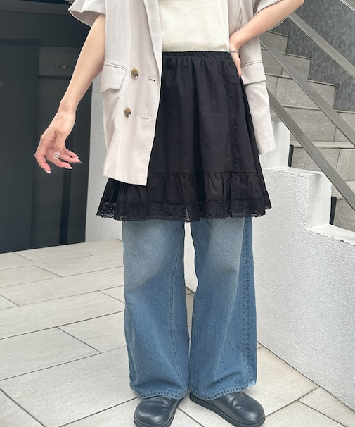 【umm.】2WAYフレアミニスカート