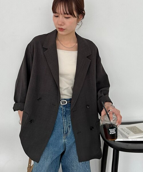 ユニセックス】テックリネンビッグシャツジャケット《WEB限定カラー