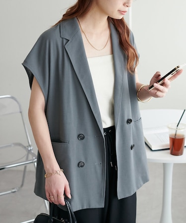 リネンライクフレンチシャツジャケット《WEB限定カラーあり》