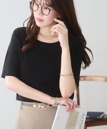 強撚フライスシアー5分袖