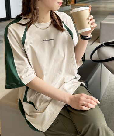 【ユニセックス】カラーブロックフットボールＴシャツ