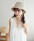 レース編みスリットハット