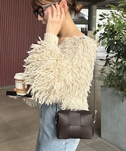メッシュ編みミニショルダーバッグ