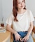 ベロア5分袖Tシャツ