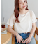 ベロア5分袖Tシャツ