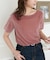 ベロア5分袖Tシャツ