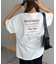 【ユニセックス】ミックスフォントバックグラフィックTシャツ