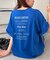 【ユニセックス】ミックスフォントバックグラフィックTシャツ