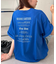 【ユニセックス】ミックスフォントバックグラフィックTシャツ