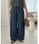 ライトオンスデニムイージーワイドパンツ
