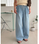 ライトオンスデニムイージーワイドパンツ