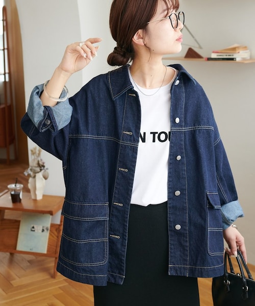 デニムカバーオール｜ディスコートの通販｜&mall（アンドモール