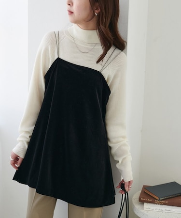 ベロアキャミチュニック