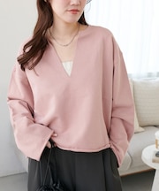 【新色追加!】裏毛深Vネックプルオーバー《WEB限定カラーあり》