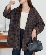 チェックWブレストジャコット