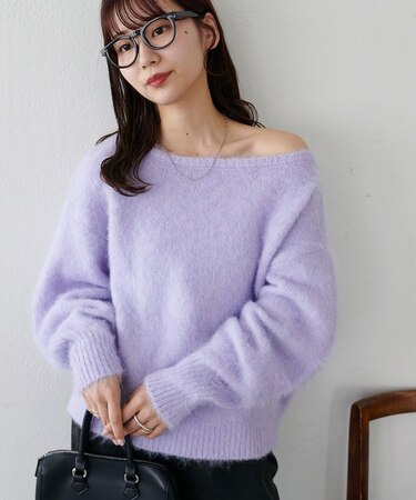 ふわふわワンショルシャギープルオーバー