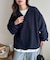 【ユニセックス】フリースハーフジップ