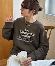 【ユニセックス】LesAuthieux刺繍ロゴスウェット