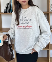 【ユニセックス】LesAuthieux刺繍ロゴスウェット