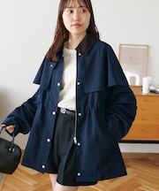 2WAYケープミドルコート
