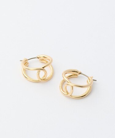 【GOLDY】ダブルフープピアス