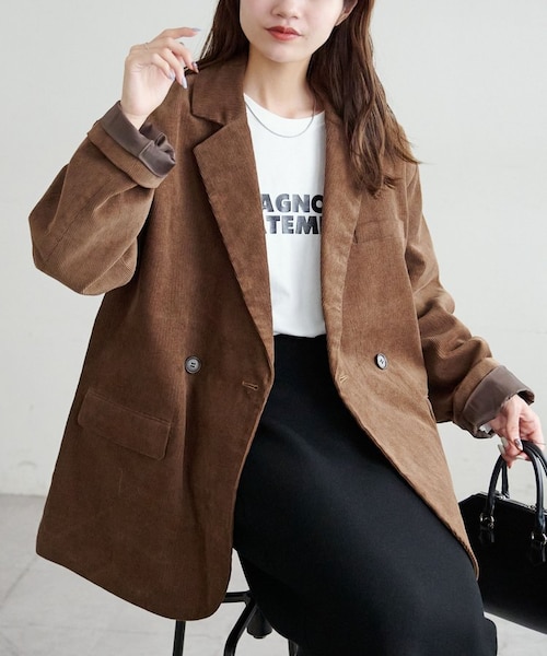 ユニセックス】コーデュロイWブレストジャケット｜ディスコートの通販