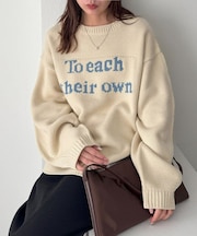 【umm.】ロゴニットプルオーバー