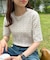 モチモチケーブル半袖プルオーバー《WEB限定カラーあり》