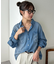 【今から着れる♪】シアーデニムオーバーシャツ《ユニセックス》