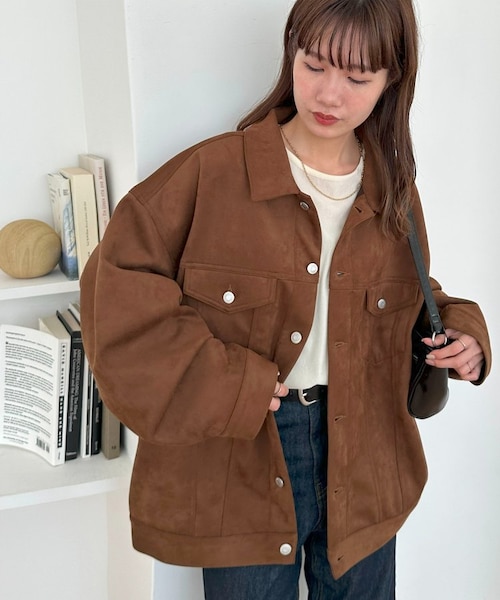 FUMIKA UCHIDA ブラウン スエード ジャケット FUMIKA UCHIDA ブラウン スエード ジャケット - メルカリ