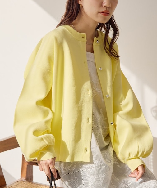 メタル釦スポンディッシュカーディガン《WEB限定カラーあり》