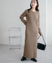 モチモチリブヘンリーワンピース《WEB限定カラーあり》