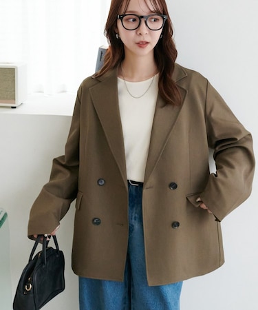 Wブレストテーラードジャケット