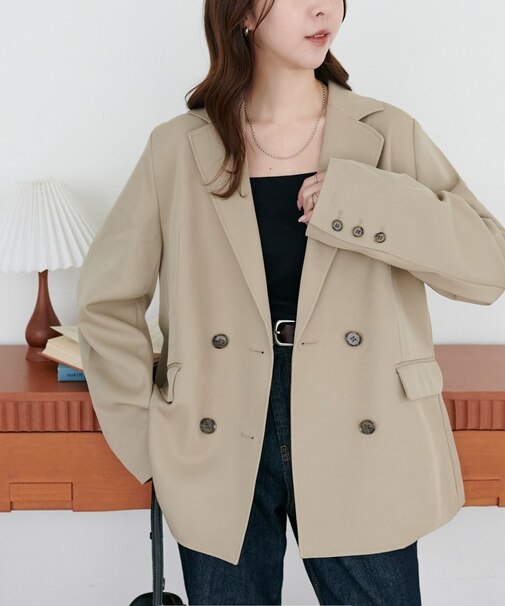 Wブレストテーラードジャケット