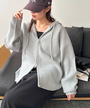 【ユニセックス】Wジップニットフーディ
