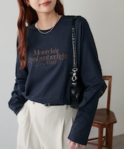 シルケットロゴ刺繍ロンT